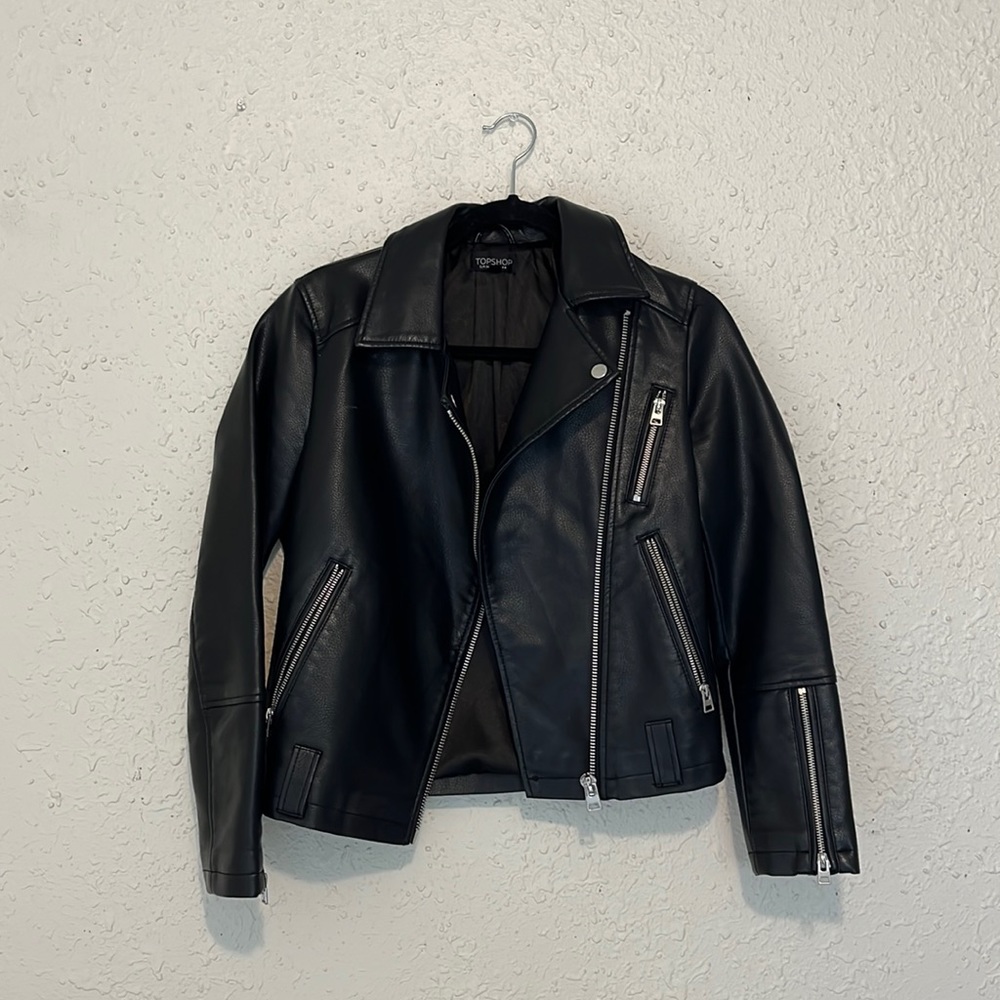 Leather jacket from TopShop. Hardly worn.